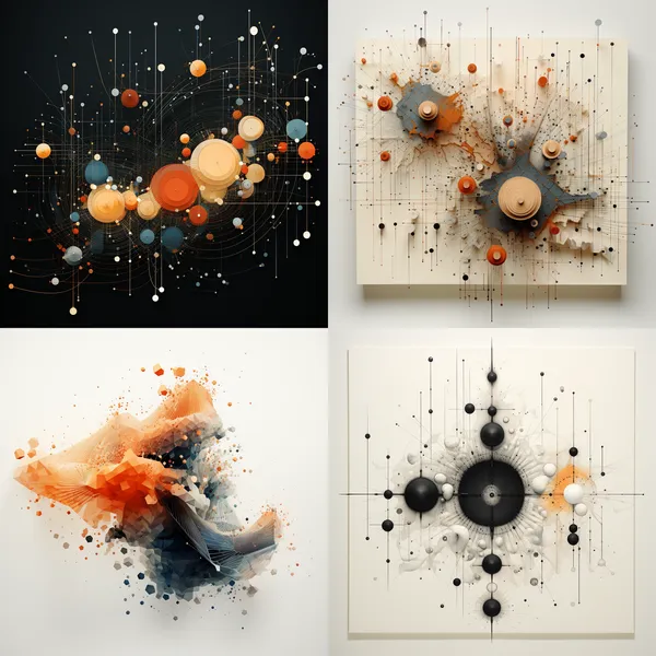 /imagine A graph composed of rich points, lines and surfaces --relax --aspect 1:1 --version 5.2 --quality 1 --stylize 250