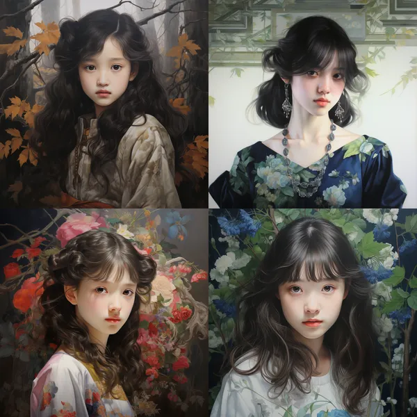 /imagine 小女孩在西瓜田里大快朵颐的啃着西瓜 --relax --aspect 1:1 --version 5.2 --quality 1 --stylize 100