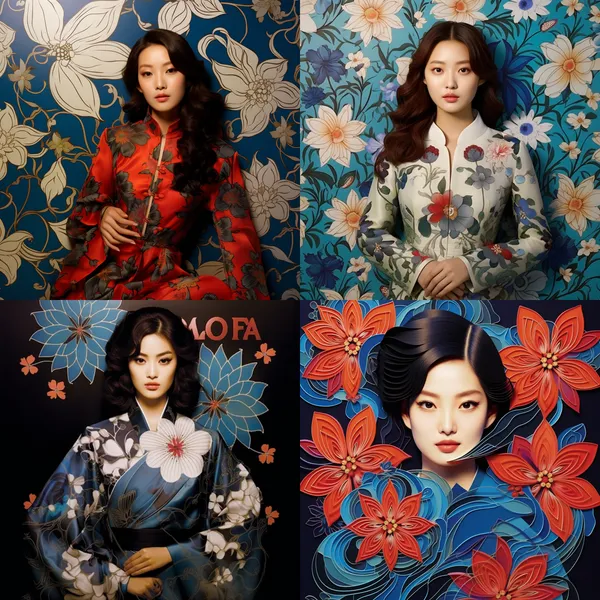 /imagine Use the word "MODA" to create a Korean popular clothing brand trademark pattern, and use text and texture to create a color design --relax --aspect 1:1 --version 5.2 --quality 1 --stylize 100 --no men women cloth cap human