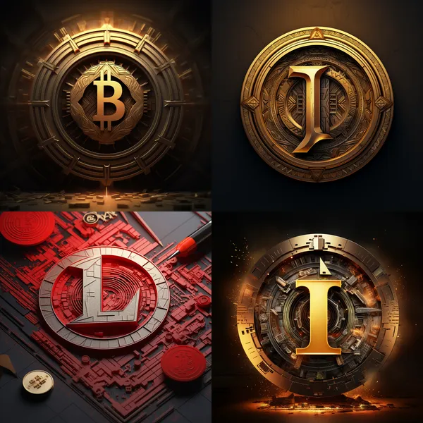 /imagine Designing a logo requires the illusion effect of putting the IlluCoin letters on it --relax --aspect 1:1 --version 5.2 --quality 1 --stylize 100