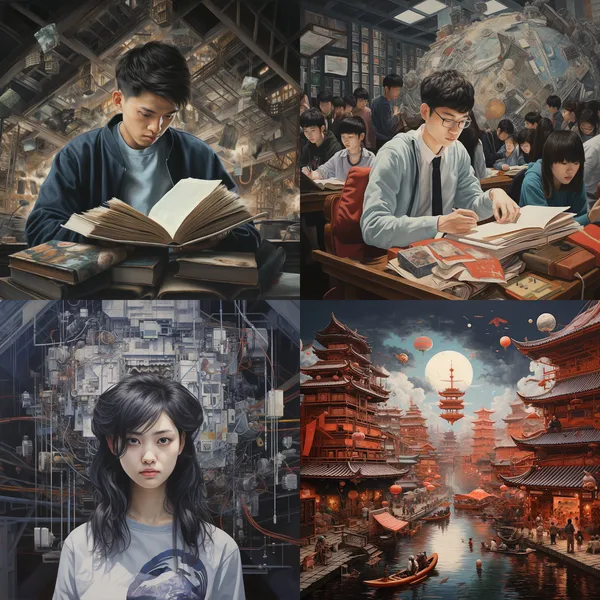 /imagine 確保包容和公平的優質教育，讓全民終身享有學習機會。 --relax --aspect 1:1 --version 5.2 --quality 1 --stylize 100