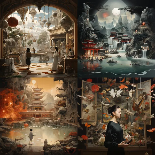 /imagine 会展设计图 --relax --aspect 1:1 --version 5.2 --quality 1 --stylize 100