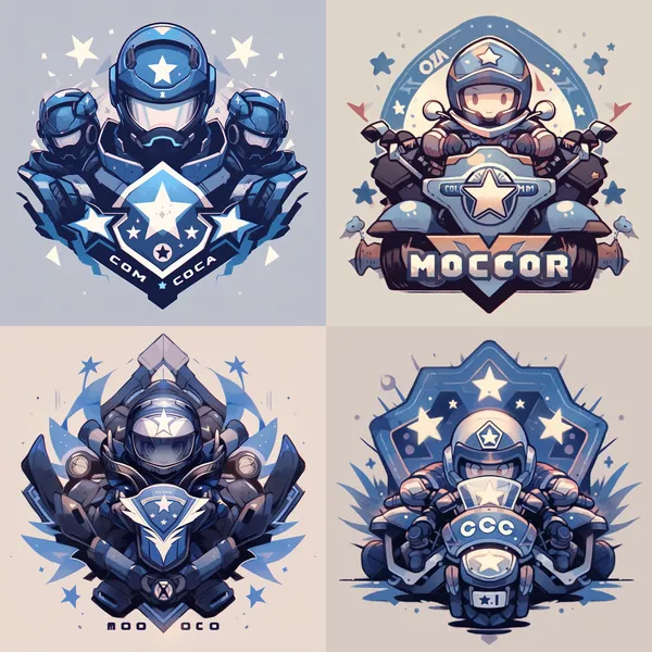 /imagine https://cdn.discordapp.com/attachments/1159750446789972052/1178622750919774218/1701075958450701.png?ex=6576d0f9&is=65645bf9&hm=9da067af582b8b5d908956084ddcadcb6b5a94f26f00cef5e8794463fbb035a2& Design a motorcycle team LOGO, simple lines, containing police elements, the style is cute --relax --aspect 1:1 --niji 5 --quality 1 --stylize 750