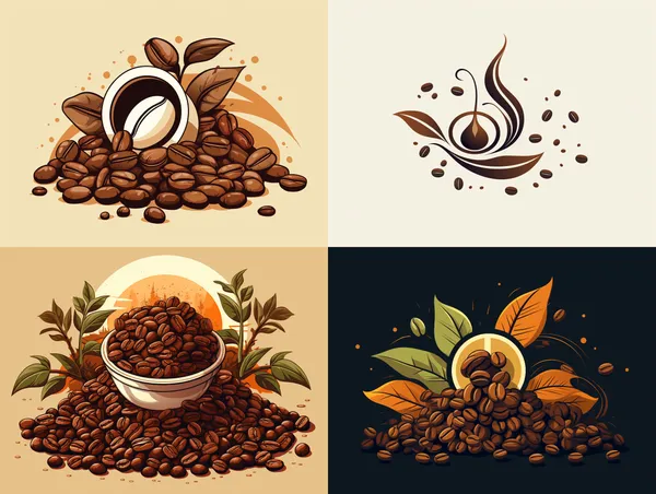 /imagine Logo of coffee beans --relax --aspect 4:3 --version 5.2 --quality 2 --stylize 250