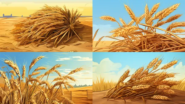 /imagine Cartoon image of a wheat straw
 --relax --aspect 16:9 --version 5.2 --quality 1 --stylize 100