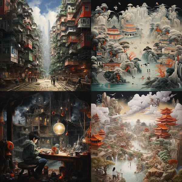 /imagine 一幅画  家庭  温馨  时尚百搭 --relax --aspect 1:1 --version 5.2 --quality 1 --stylize 100