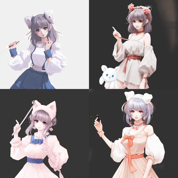 /imagine https://cdn.discordapp.com/attachments/1146846444343533700/1181467794718588998/1701754270704326.png?ex=65812aa0&is=656eb5a0&hm=067b6e73b35e86818a5e08fe3335c29d9da4a412b95e5197b33d4f3b41300096& Anime character cute girl cat ears hat Hanfu colorful  --relax --aspect 1:1 --version 5.2 --quality 1 --stylize 100 --iw 1.4