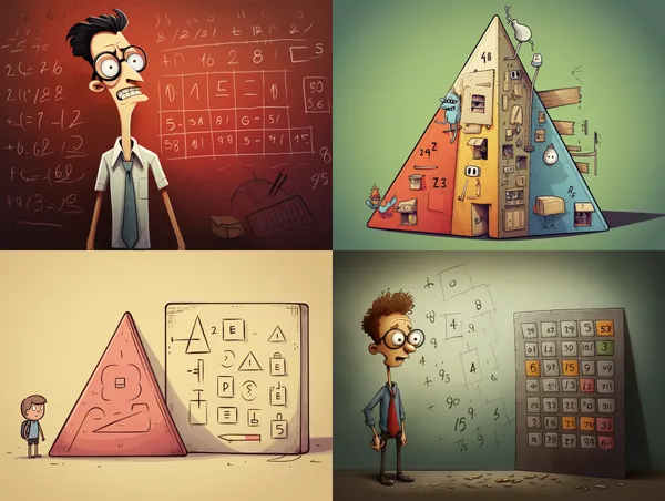/imagine It's mathematical,simple,cartoon, --relax --aspect 4:3 --version 5.2 --quality 1 --stylize 50