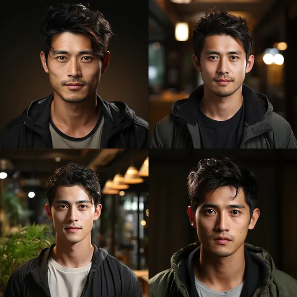 /imagine A male face that is attractive to Chinese women. --relax --aspect 1:1 --version 5.2 --style raw --quality 1 --chaos 1 --stylize 750