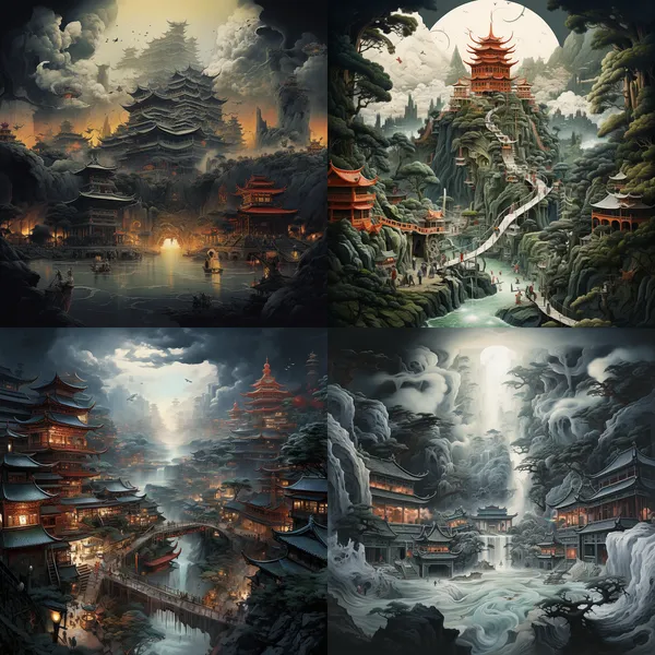 /imagine 恐怖医院 --relax --aspect 1:1 --version 5.2 --quality 1 --stylize 100