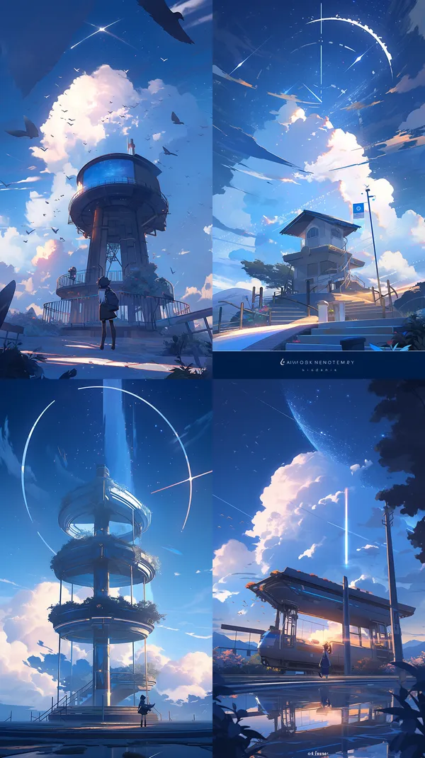 /imagine 字宙 星辰 大海
 --relax --aspect 9:16 --niji 5 --style scenic --quality 1 --stylize 250