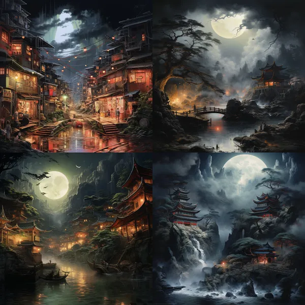 /imagine 煙火 大樓 夜晚 --relax --aspect 1:1 --version 5.2 --quality 1 --stylize 100 --no 夜晚的煙火 大樓
