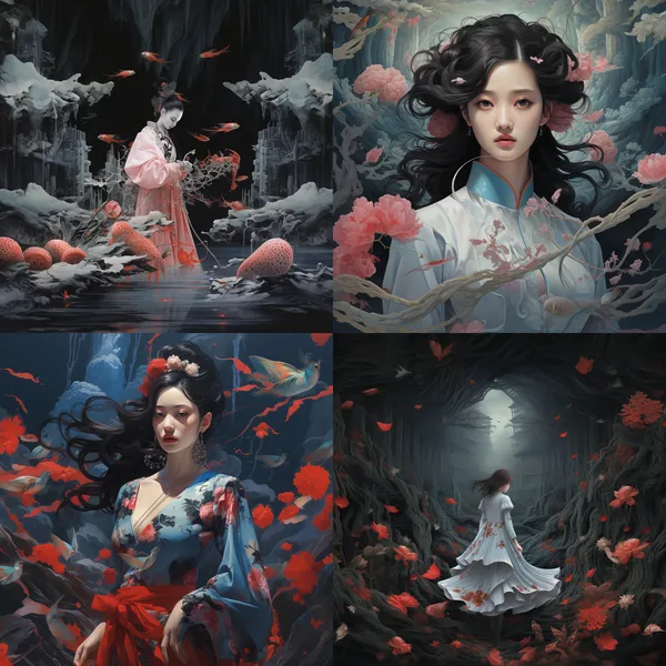 /imagine 美女拿著香蕉 --relax --aspect 1:1 --version 5.2 --quality 1 --stylize 100