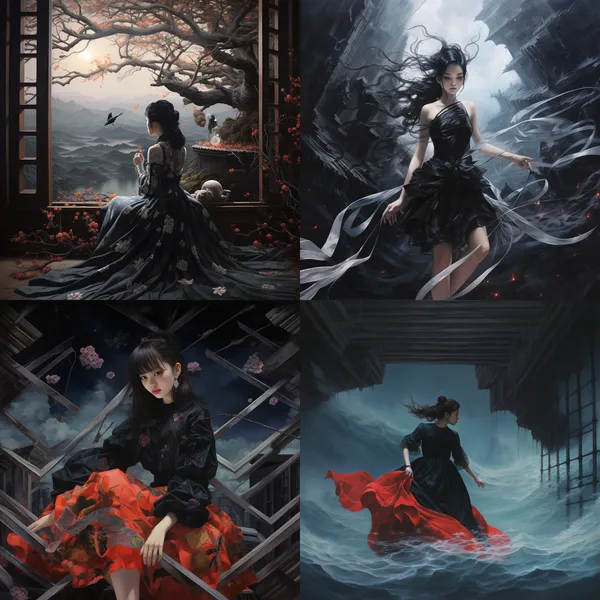 /imagine 穿职业装的长发气质女性 --relax --aspect 1:1 --version 5.2 --quality 1 --stylize 100