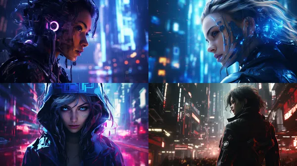 /imagine Game avatar frame Cyberpunk style --relax --aspect 16:9 --version 5.2 --quality 0.5 --stylize 100