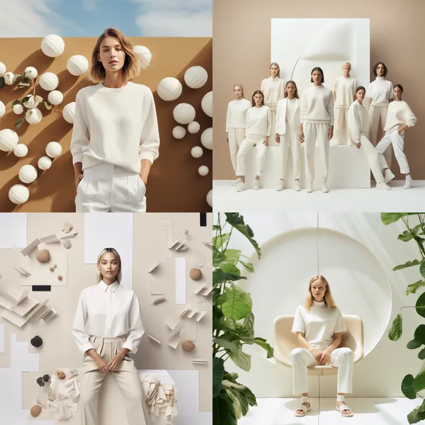 /imagine a digital white visual raffle campaign for US brand Everlane --relax --aspect 1:1 --version 5.2 --quality 2 --stylize 100