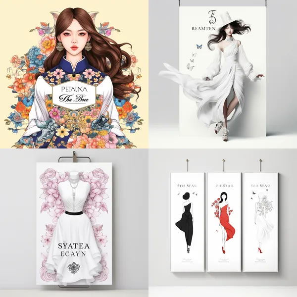 /imagine create a "THREE FOR "$300" poster for a fashion brand, in a korean style, white background --relax --aspect 1:1 --version 5.2 --quality 2 --stylize 100
