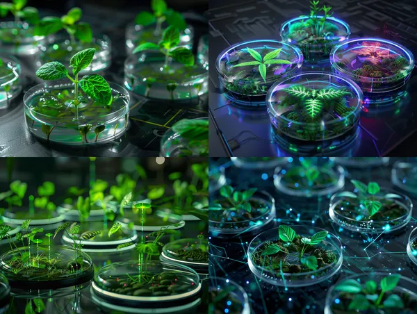 /imagine Cyber plants in technological petri dishes --relax --aspect 4:3 --version 6 --quality 1 --stylize 100