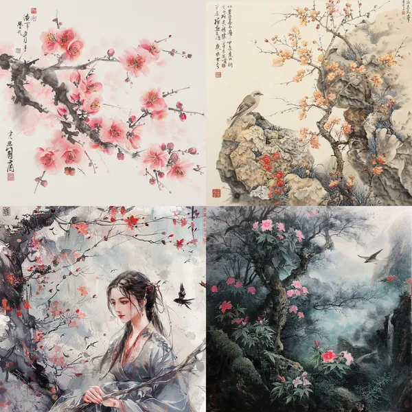 /imagine 一個對未來的簡筆畫，要求出現有植物 --relax --aspect 1:1 --version 6 --quality 1 --stylize 100 --no car