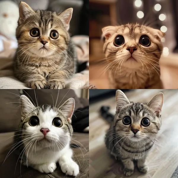 /imagine a cute cat --relax --aspect 1:1 --version 6 --quality 1 --stylize 100