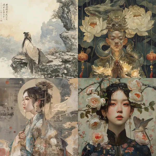 /imagine 昏君，皇帝，尚方宝剑 --relax --aspect 1:1 --version 6 --quality 1 --stylize 100
