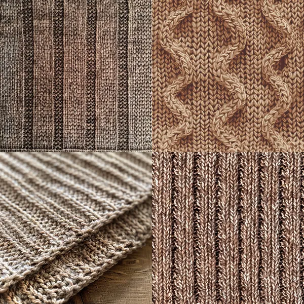 /imagine fine seamless knitting pattern done by santoni knitting machine, in pastel brown color --relax --aspect 1:1 --version 6 --quality 1 --stylize 100